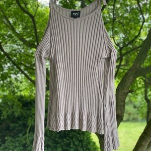 Cold Shoulder Sweater